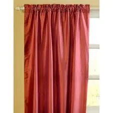 100% PURE SILK DUPION FABRIC ORANGE X PINK colour 44 wide WITH SLUBS MM39[3]