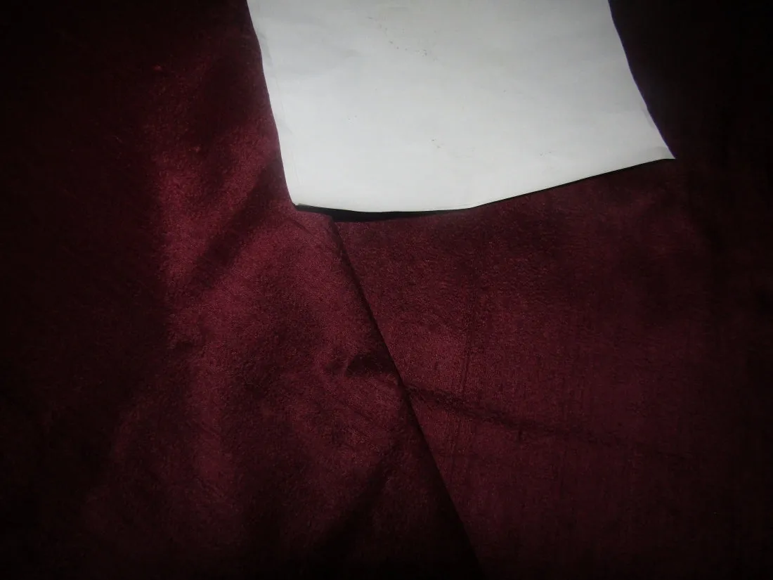 100% pure silk dupioni fabric 54" wide aubergine with slubs MM94[3]