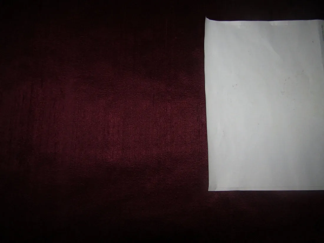 100% pure silk dupioni fabric 54" wide aubergine with slubs MM94[3]
