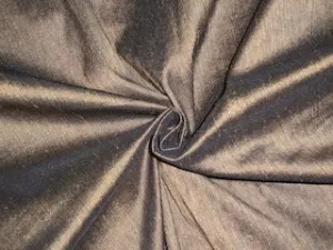 100% Pure SILK Dupioni FABRIC Great 2 ply silk Shades of Brown color 54&quot; wide