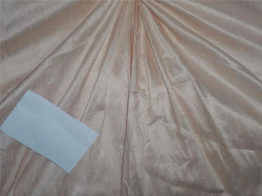 100% PURE SILK DUPIONI FABRIC light rose color 54" wide MM81[2]