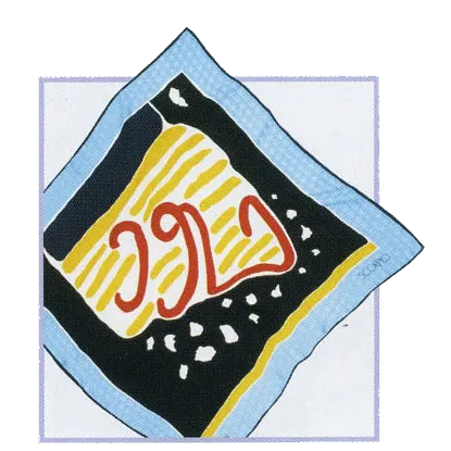 100% Silk Jacquard Scarf - Scorpio