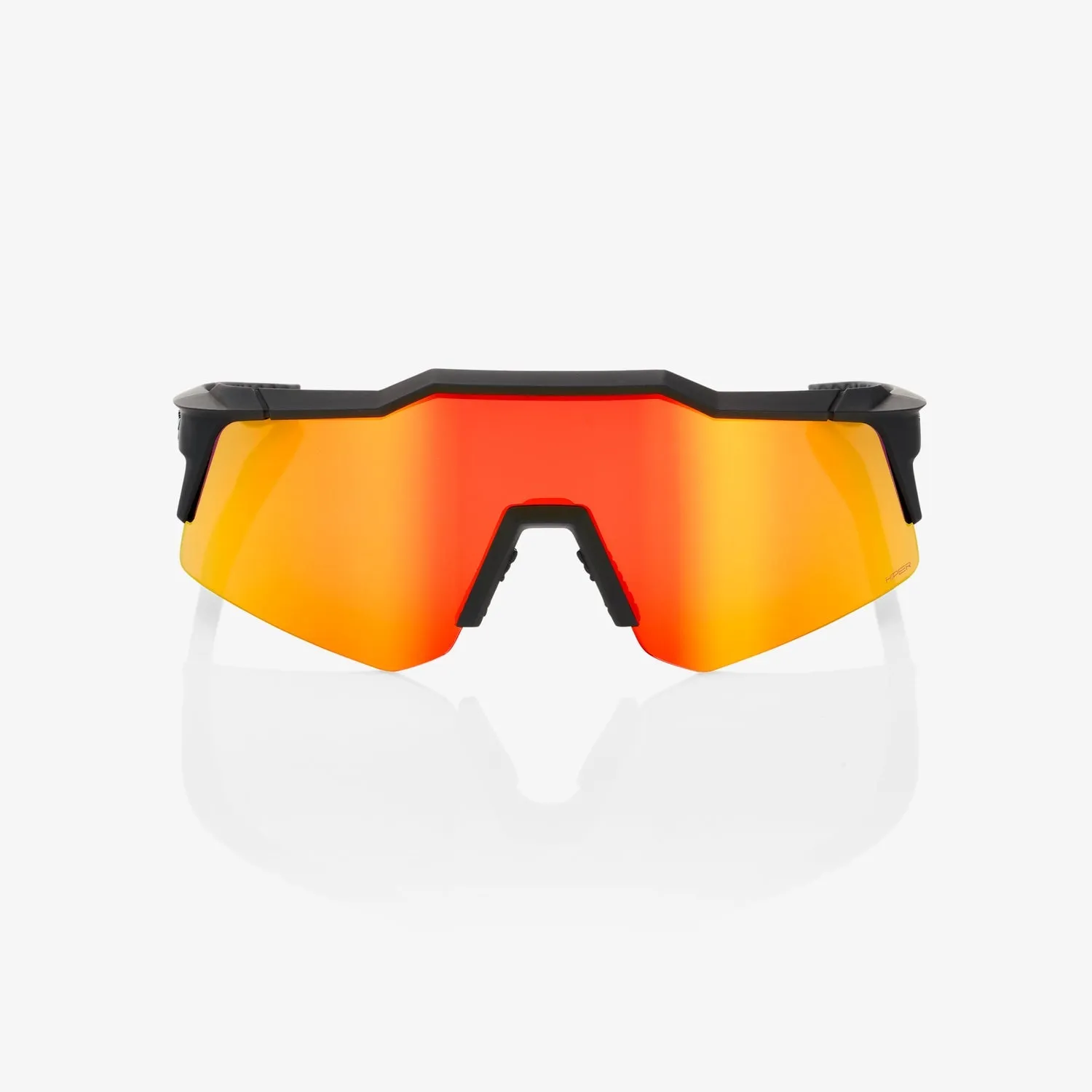 100% SPEEDCRAFT XS Sport Performance Sunglasses, Black Holographic, Blue