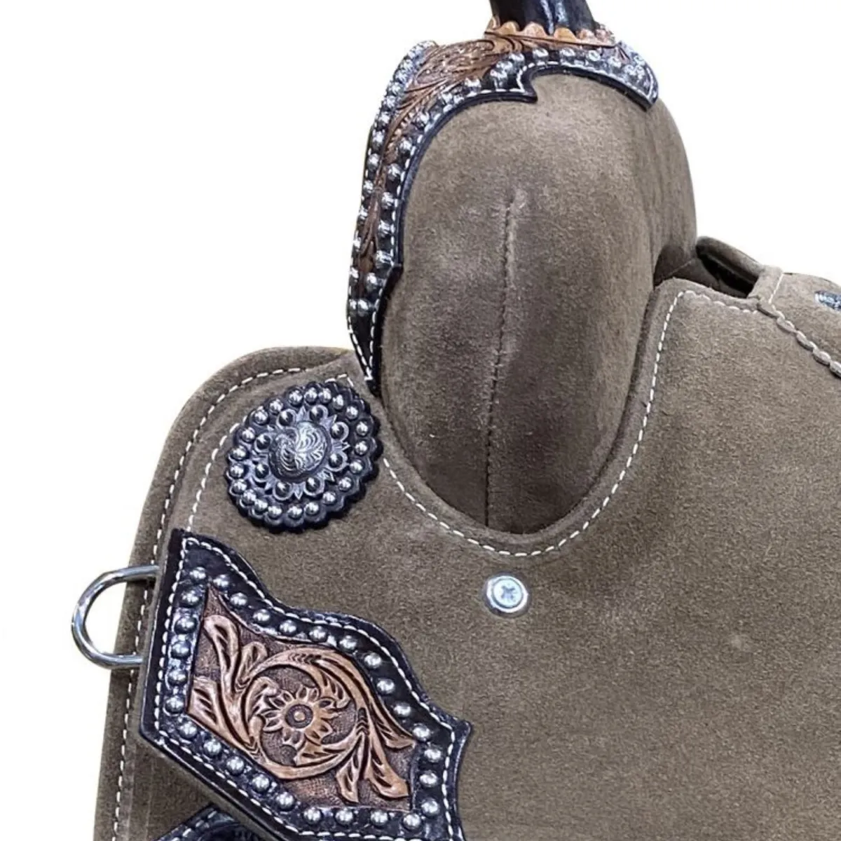 14", 15" DOUBLE T AZTEC ROUGH OUT BARREL SADDLE