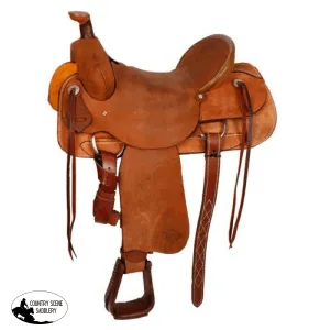 15", 16", 17" Showman™ Hard Seat Roping Saddle..