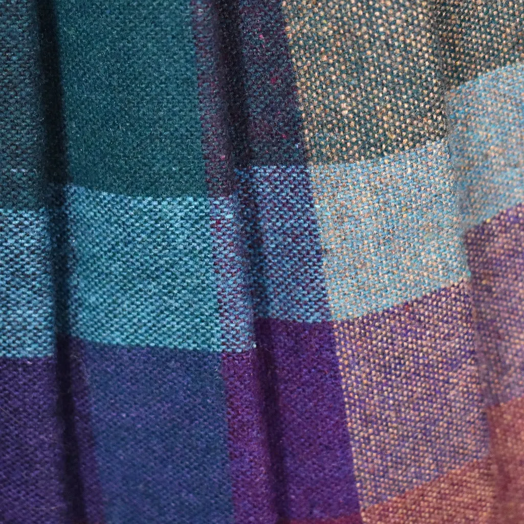 1970s Jewel Tone Pleated Skirt