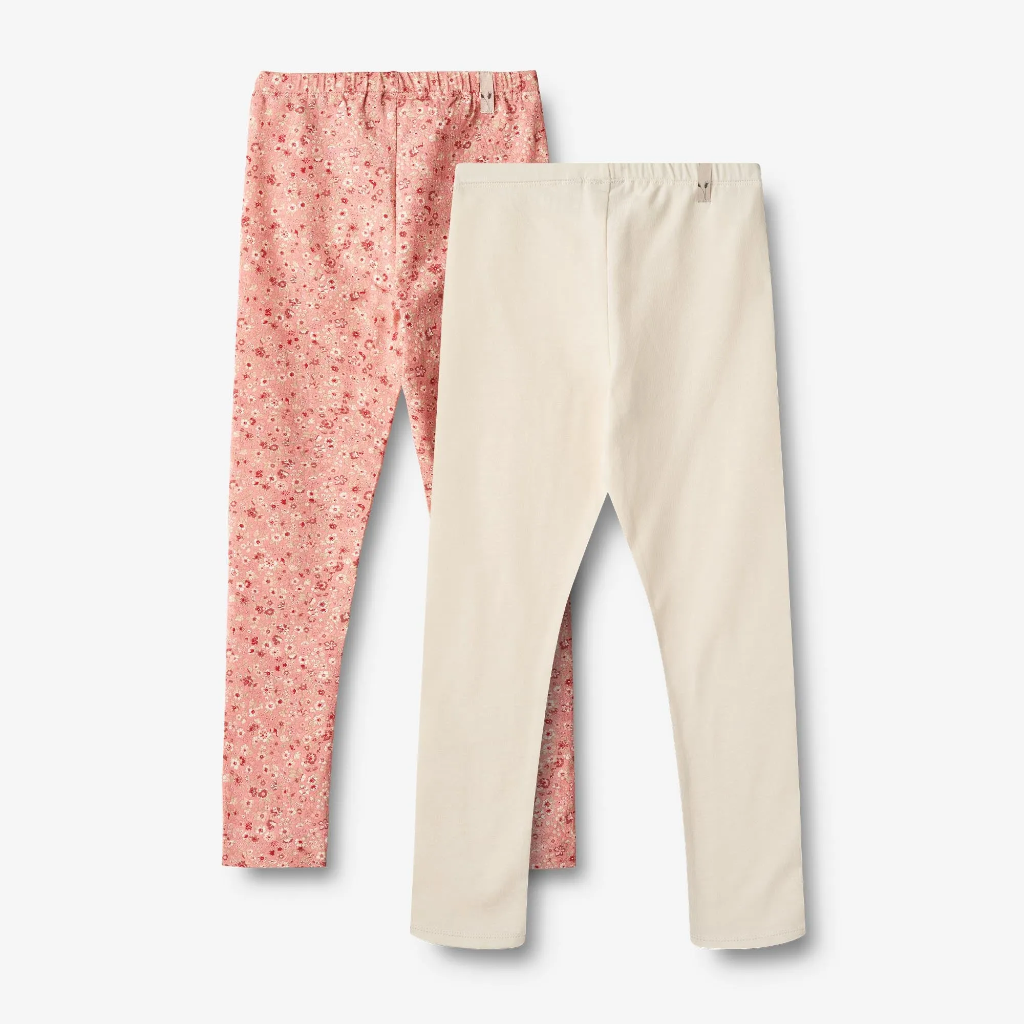 2 Leggings Jules - rosette flowers
