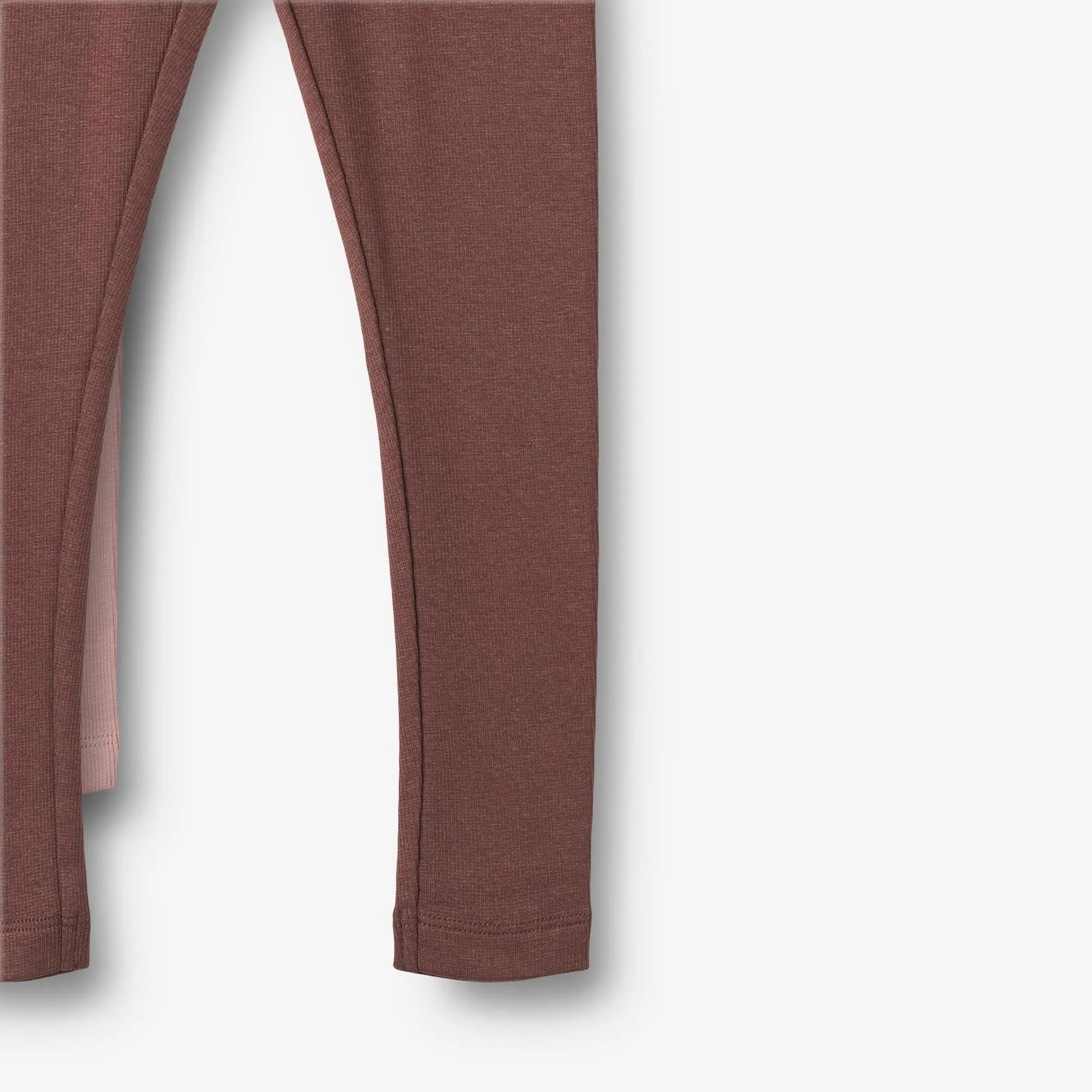 2 Rib Leggings Maddy - rose frost eggplant