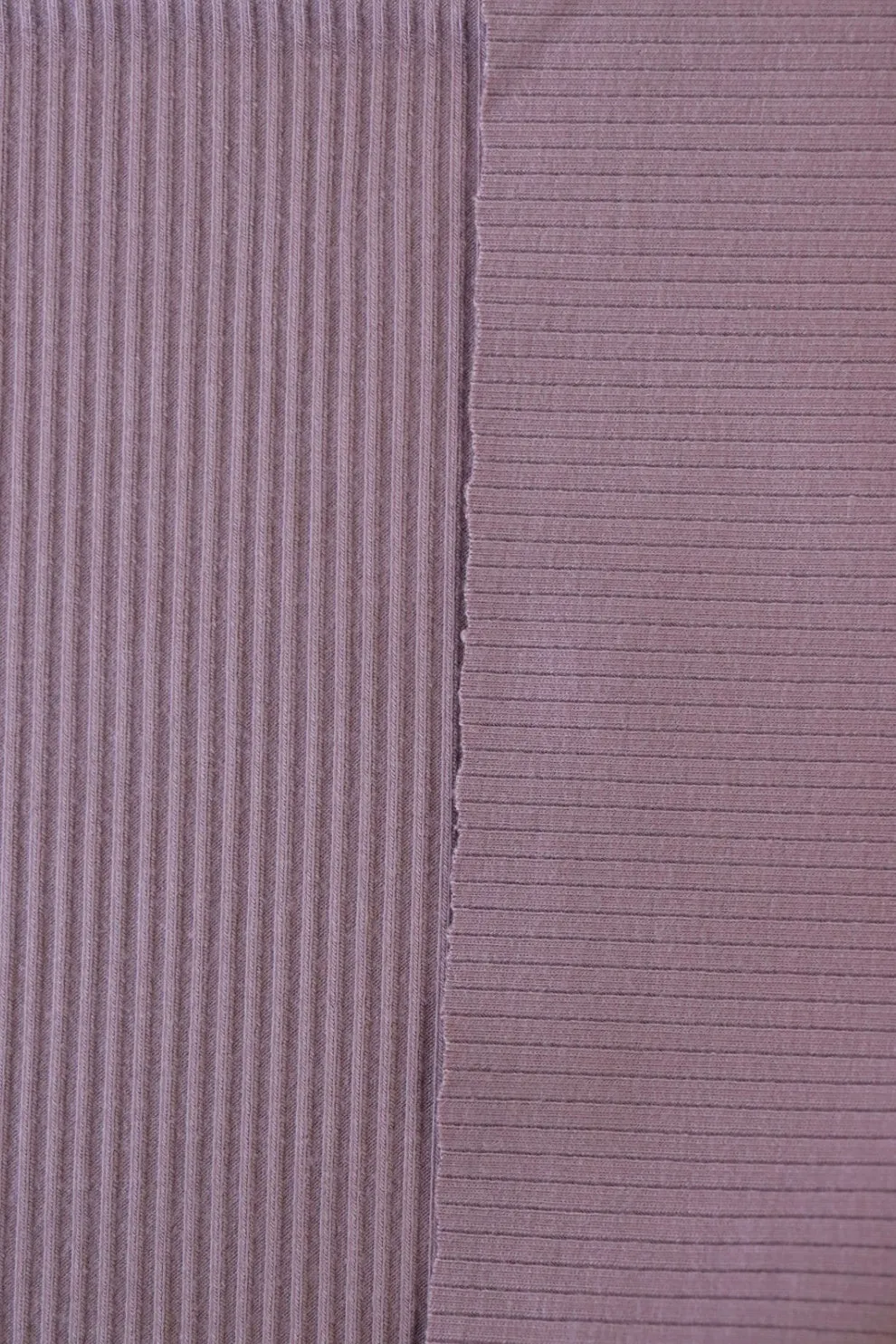 2YD REMNANT; Thistle Rayon Spandex Heavy 4x2 Rib Knit