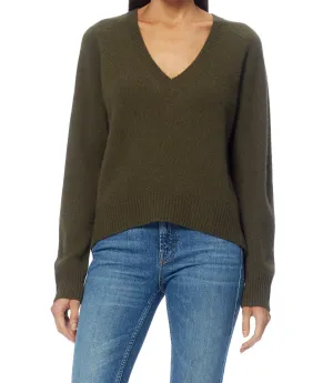 360 Ivy V-neck Knit in Olive