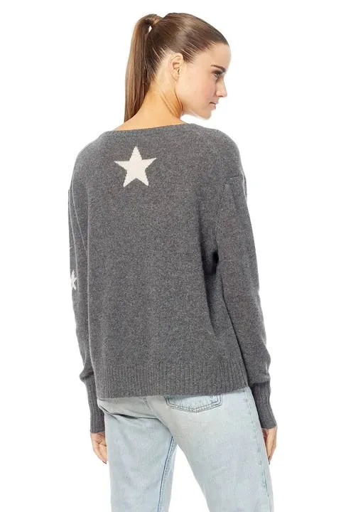 360 Sweater - Jayla Charcoal/Chalk Stars