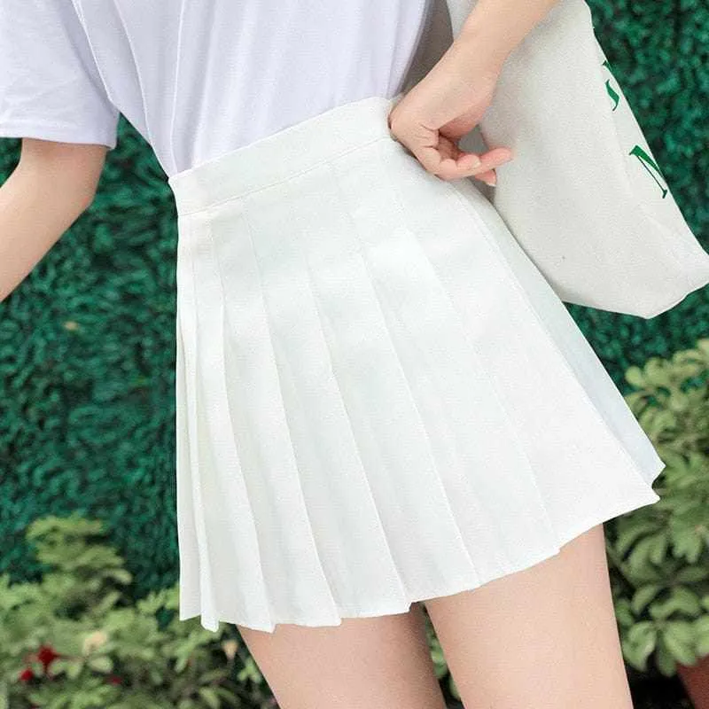 3XL Trendy Plaid Summer High Waist Plaid Pleated Skirts
