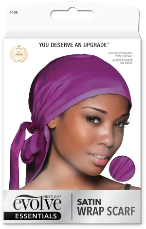 #4409 Evolve Satin Wrap Cap Purple (6PC)