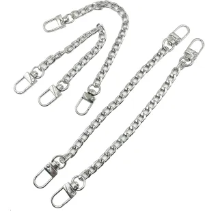 4PCS Purse Chain Strap,Replacement Strap with Metal Buckles Purse Strap Extender Bag for Wallets & Handbags