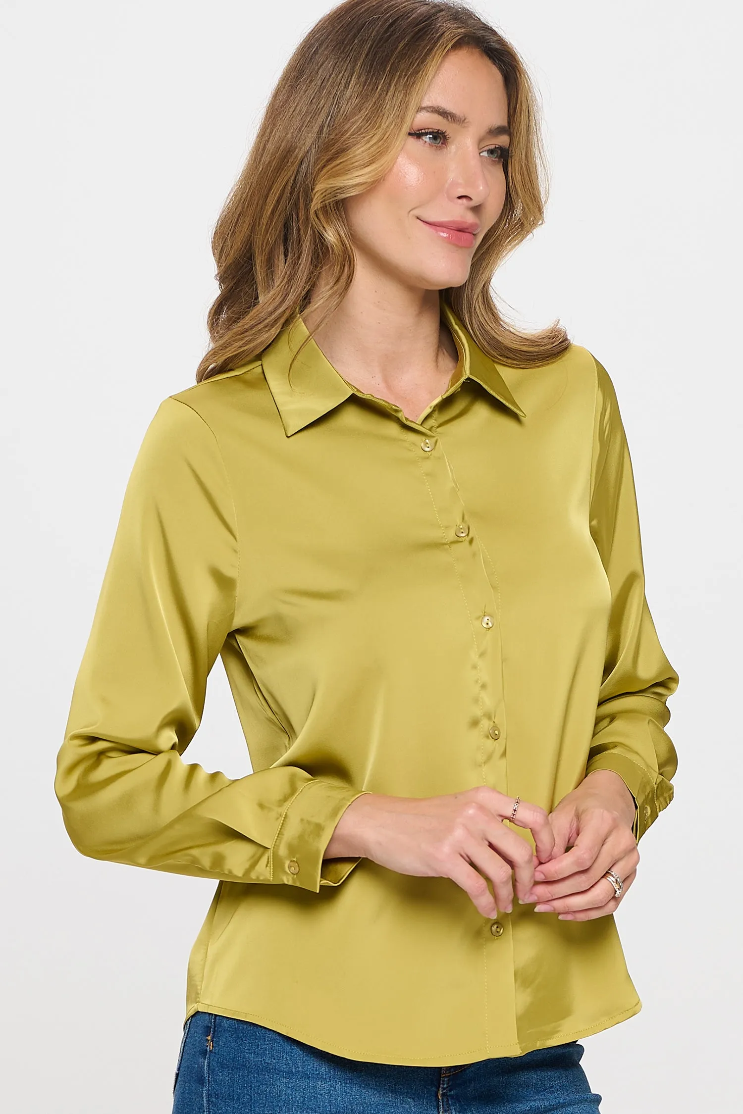 #5854TR | Button Down Top | 6 Colors
