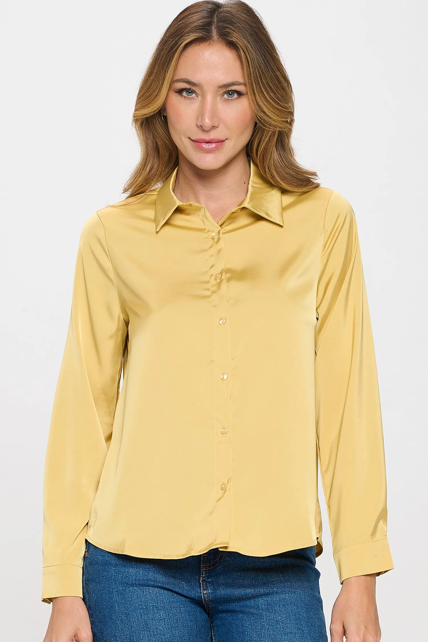 #5854TR | Button Down Top | 6 Colors