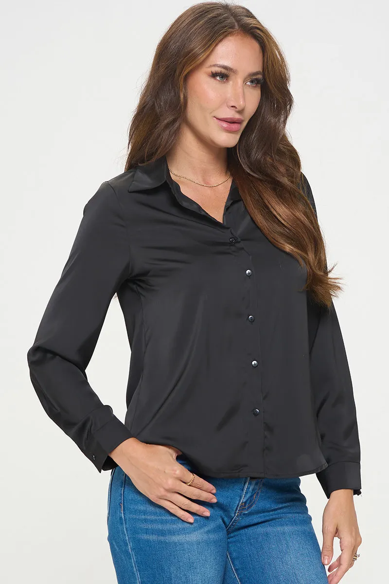 #5854TR | Button Down Top | 6 Colors