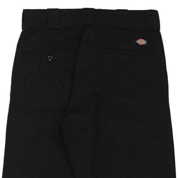 874 Dickies Trousers - 28W UK 8 Black Polyester