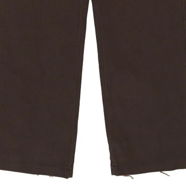874 Dickies Trousers - 28W UK 8 Brown Cotton Blend