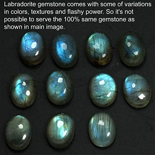 925 Sterling Silver Women Jewelry Natural Labradorite Ring Size 13