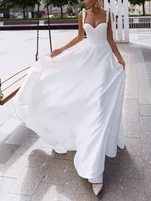 A-LINE Sleeveless Floor-Length Evening Dress