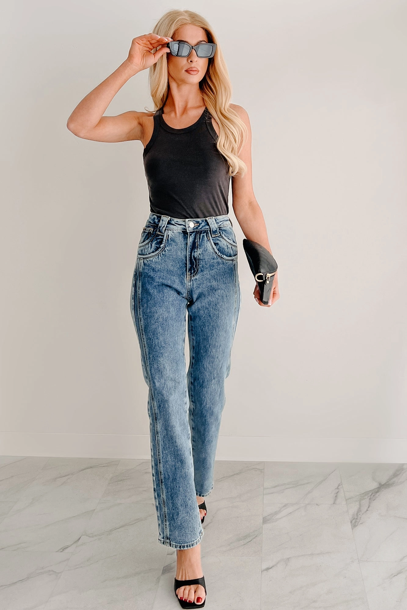 Ada High Rise Saige Dad Jeans (Medium)