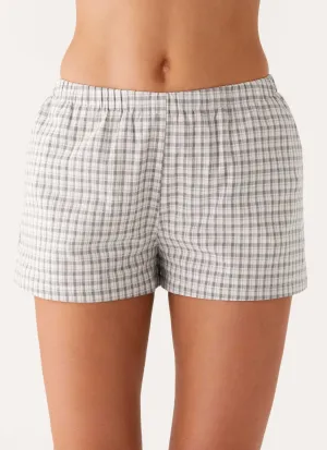 Adalina Shorts - Grey Check Adalina Shorts - Grey Check