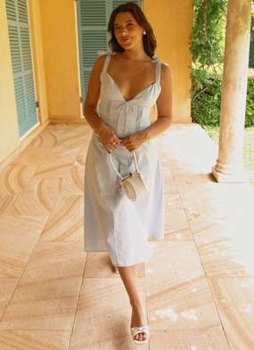 Adela Midi Dress - Blue Adela Midi Dress - Blue