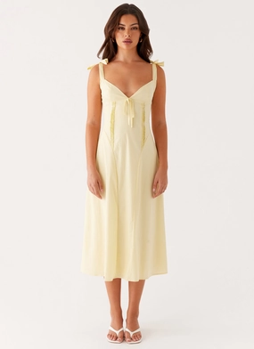 Adela Midi Dress - Yellow Adela Midi Dress - Yellow