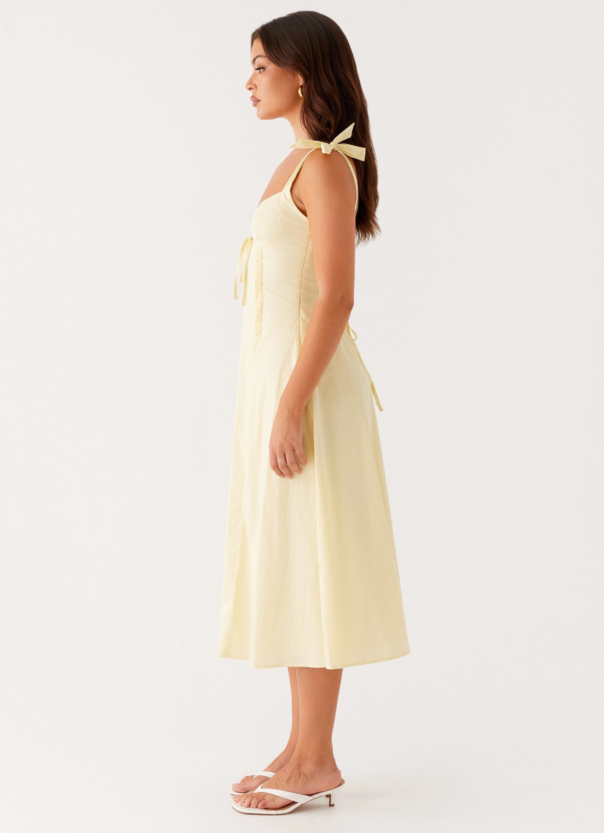 Adela Midi Dress - Yellow