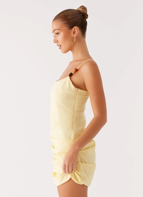 Adella Mini Dress - Yellow Adella Mini Dress - Yellow