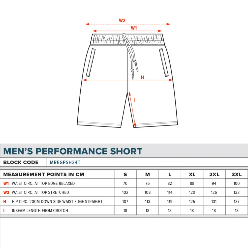 AFL Performance Shorts - Carlton Blues - Supporter - Adult - Mens