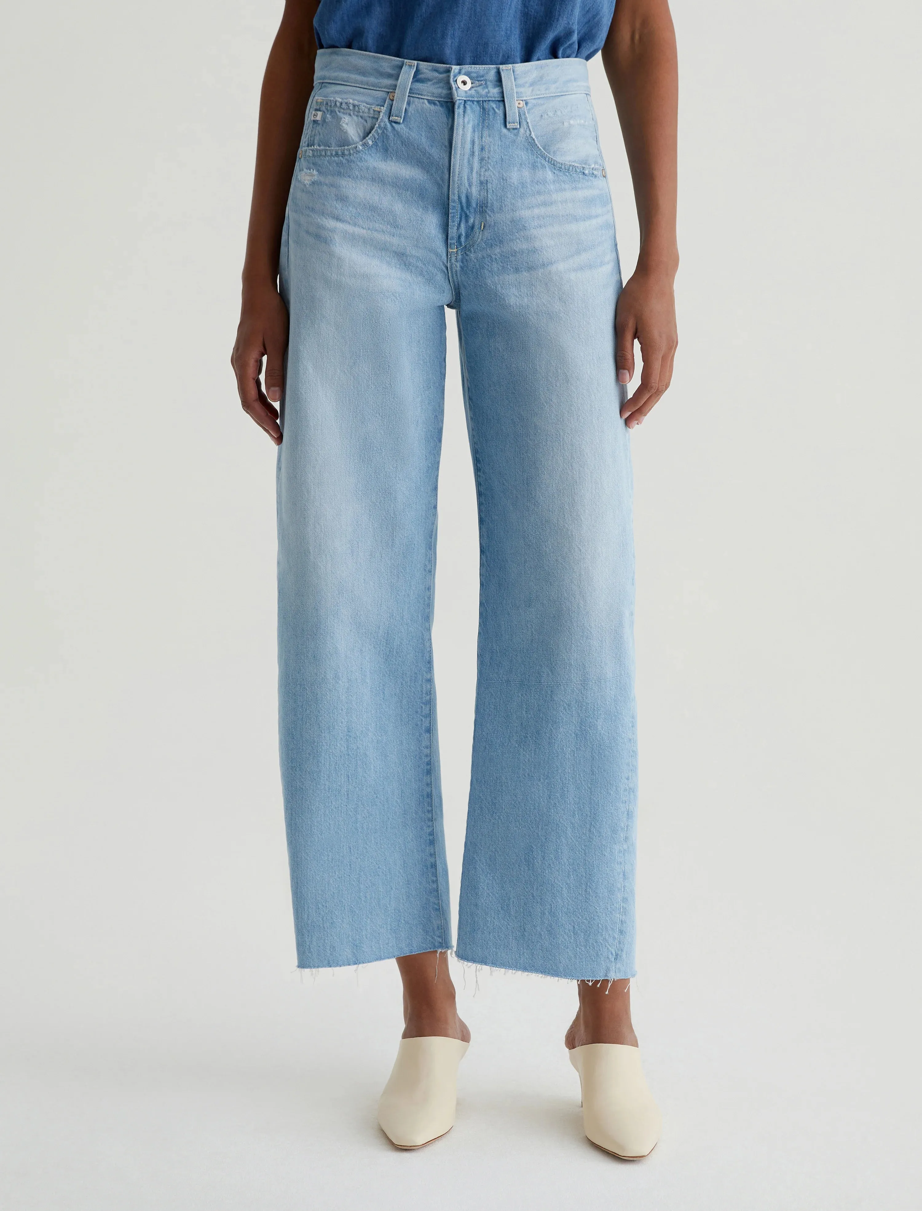 AG Hattie Crop Barrel Leg Jeans