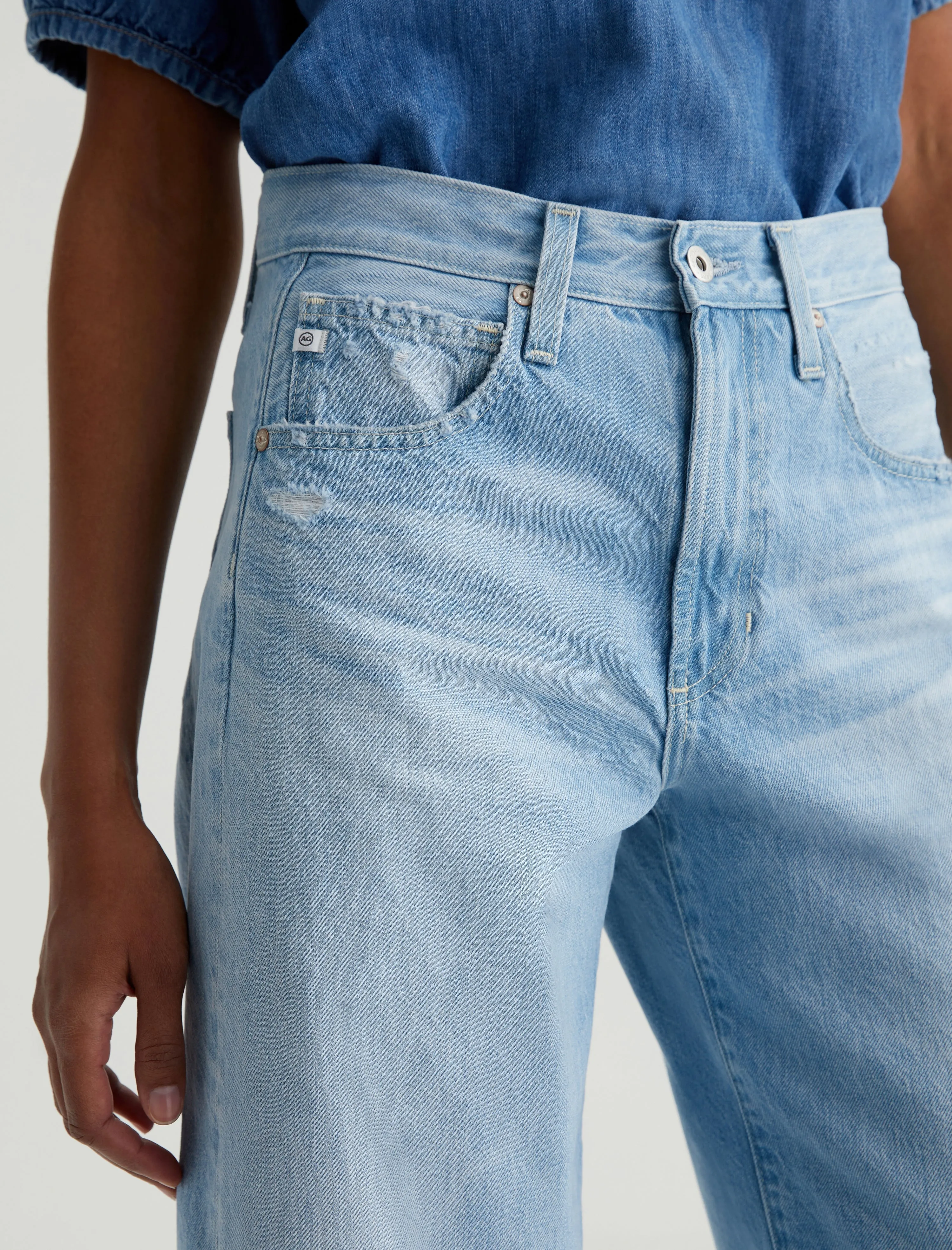 AG Hattie Crop Barrel Leg Jeans