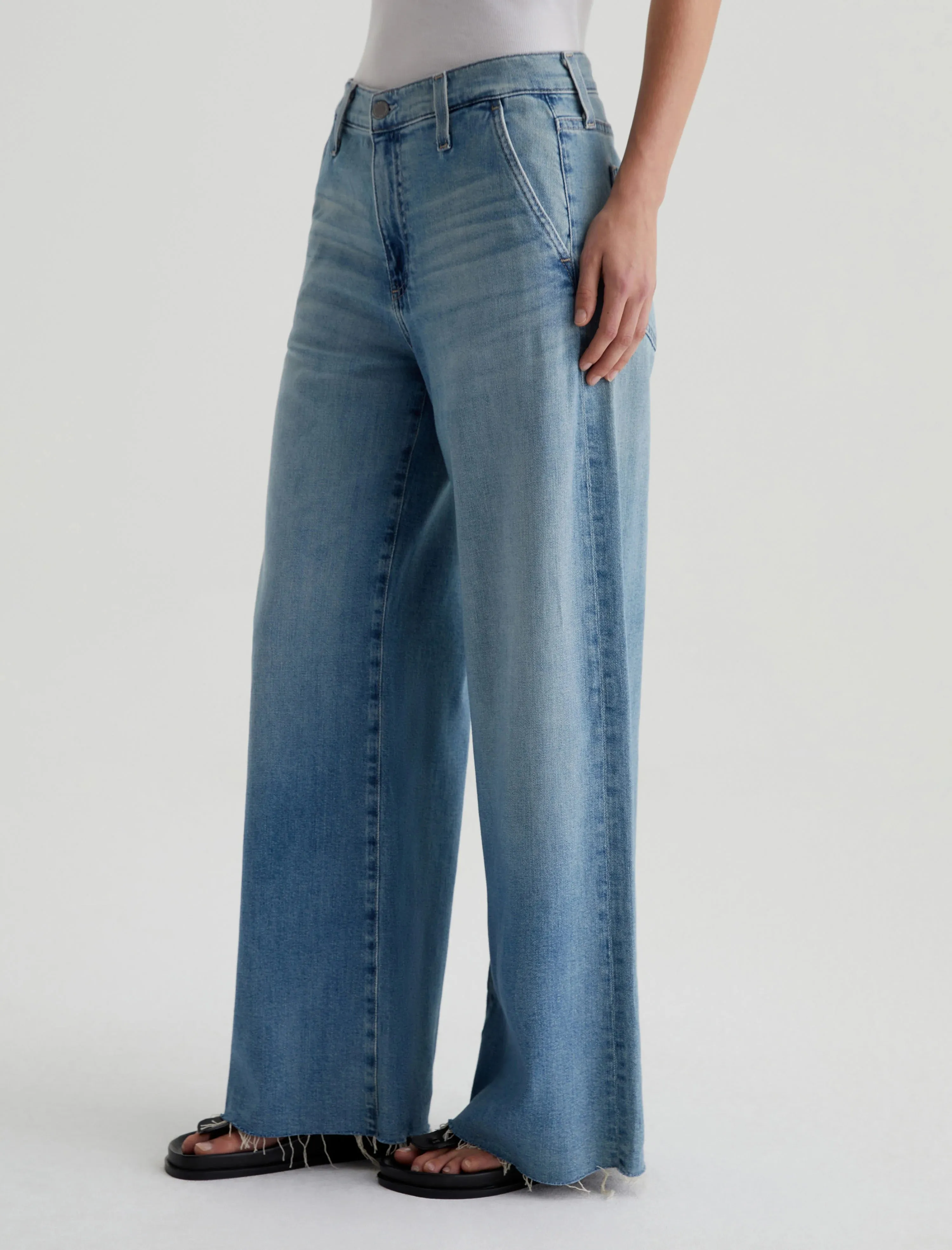AG Stella Ankle Palazzo Jeans - Aries
