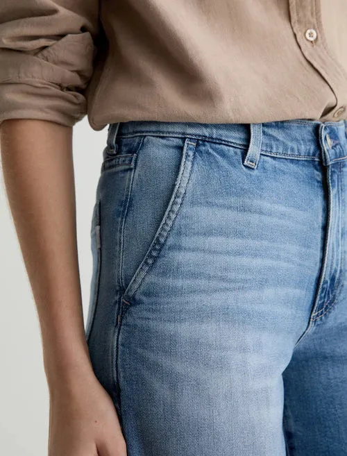 AG Stella Wide Leg Plazzo Jeans - Abyss