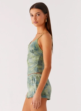 Ajean Sequin Cami Top - Lime Blood Ajean Sequin Cami Top - Lime Blood