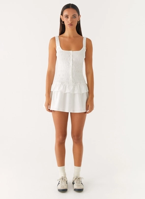Aleena Mini Dress - White Aleena Mini Dress - White
