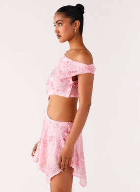 Aletta Sequin Mini Dress - Pink Aletta Sequin Mini Dress - Pink