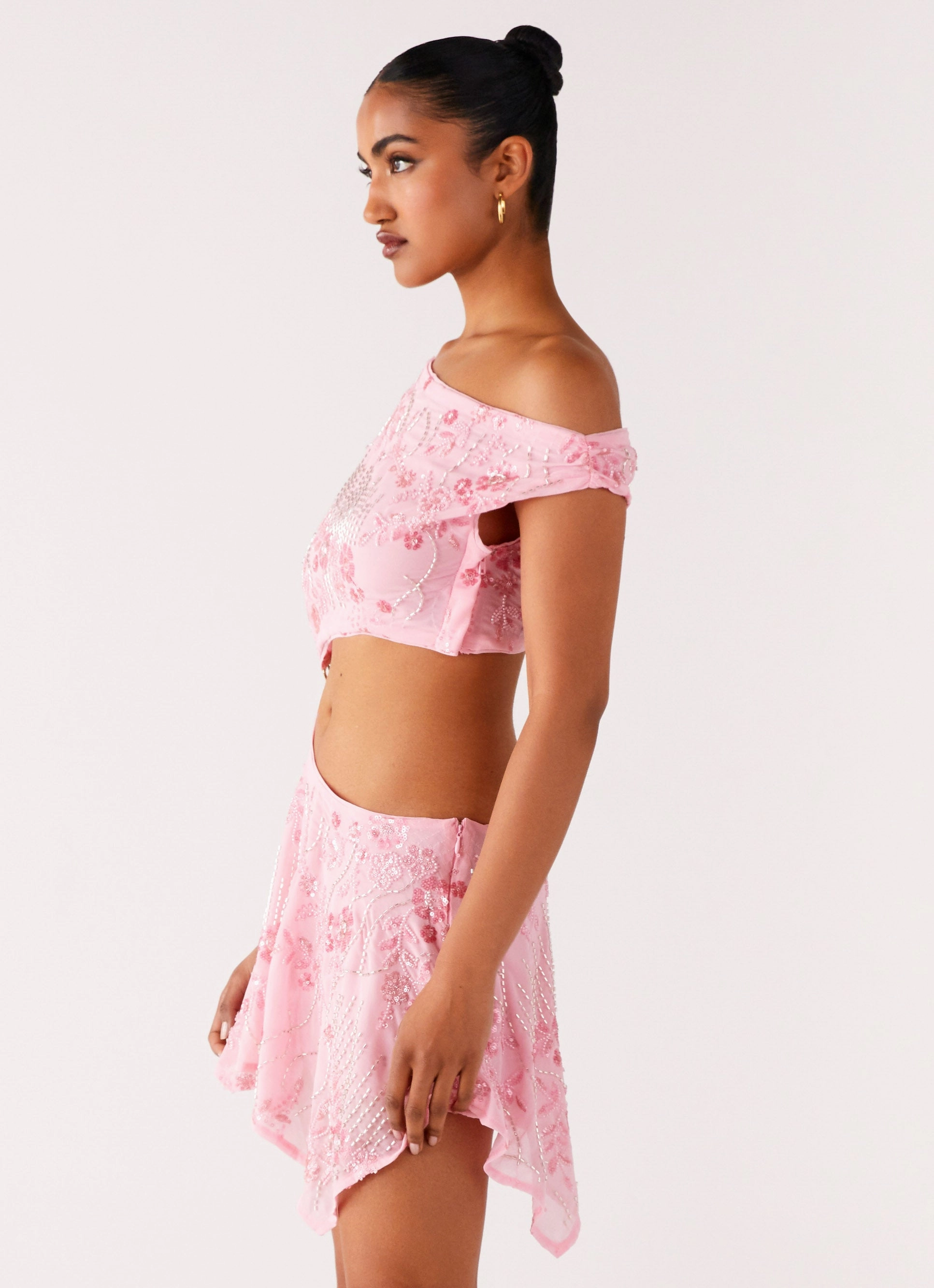 Aletta Sequin Mini Dress - Pink