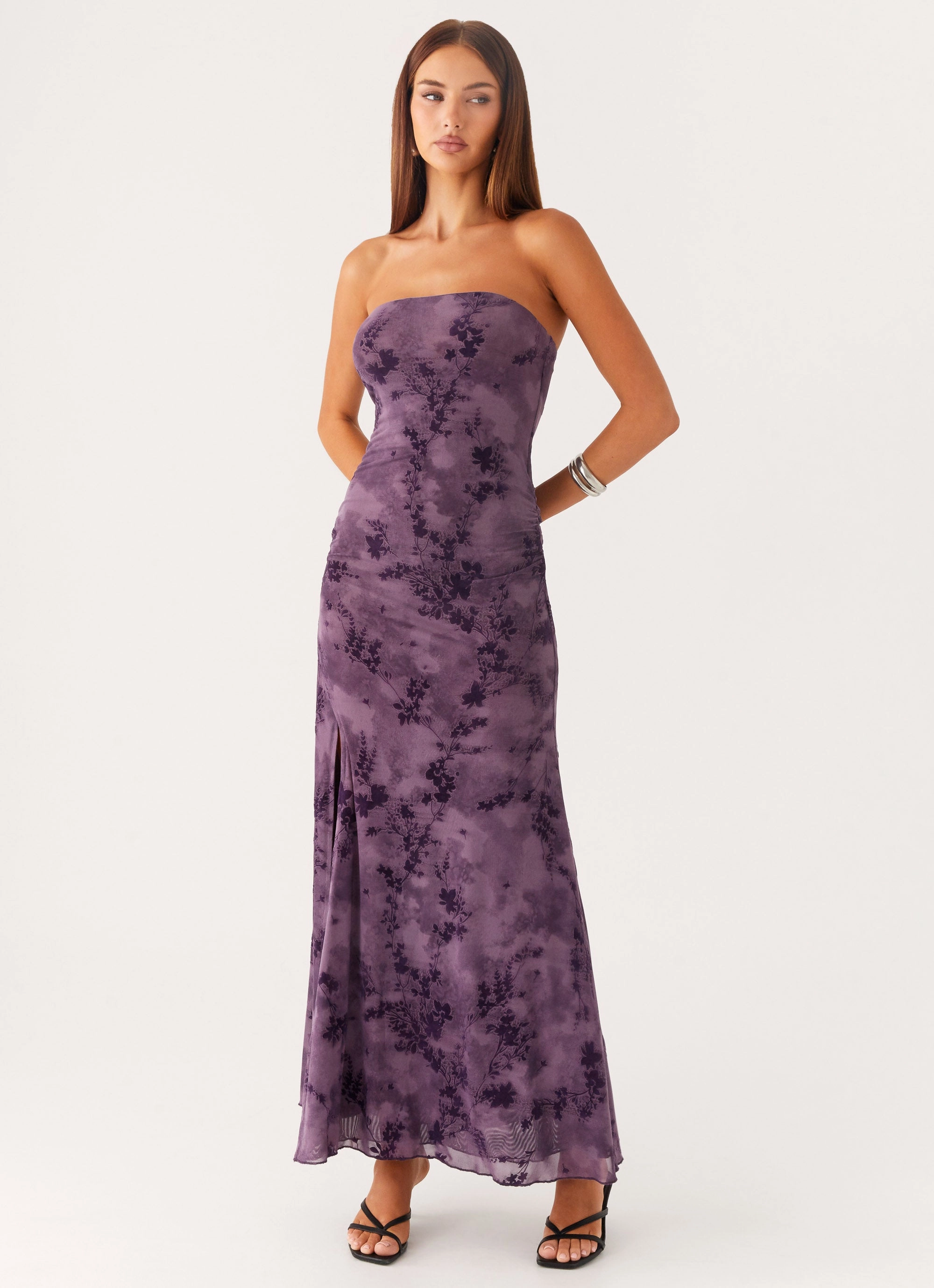 Alexandrite Midi Dress - Purple
