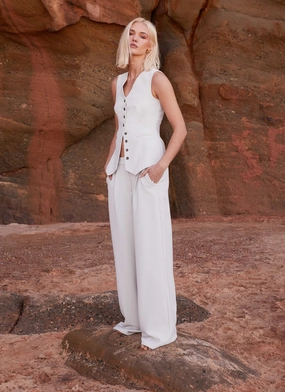 Alexis Vest Top - Pebble Alexis Vest Top - Pebble