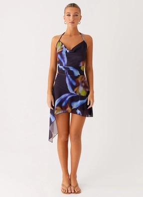 Algarve Mini Dress - Dark Floral Algarve Mini Dress - Dark Floral