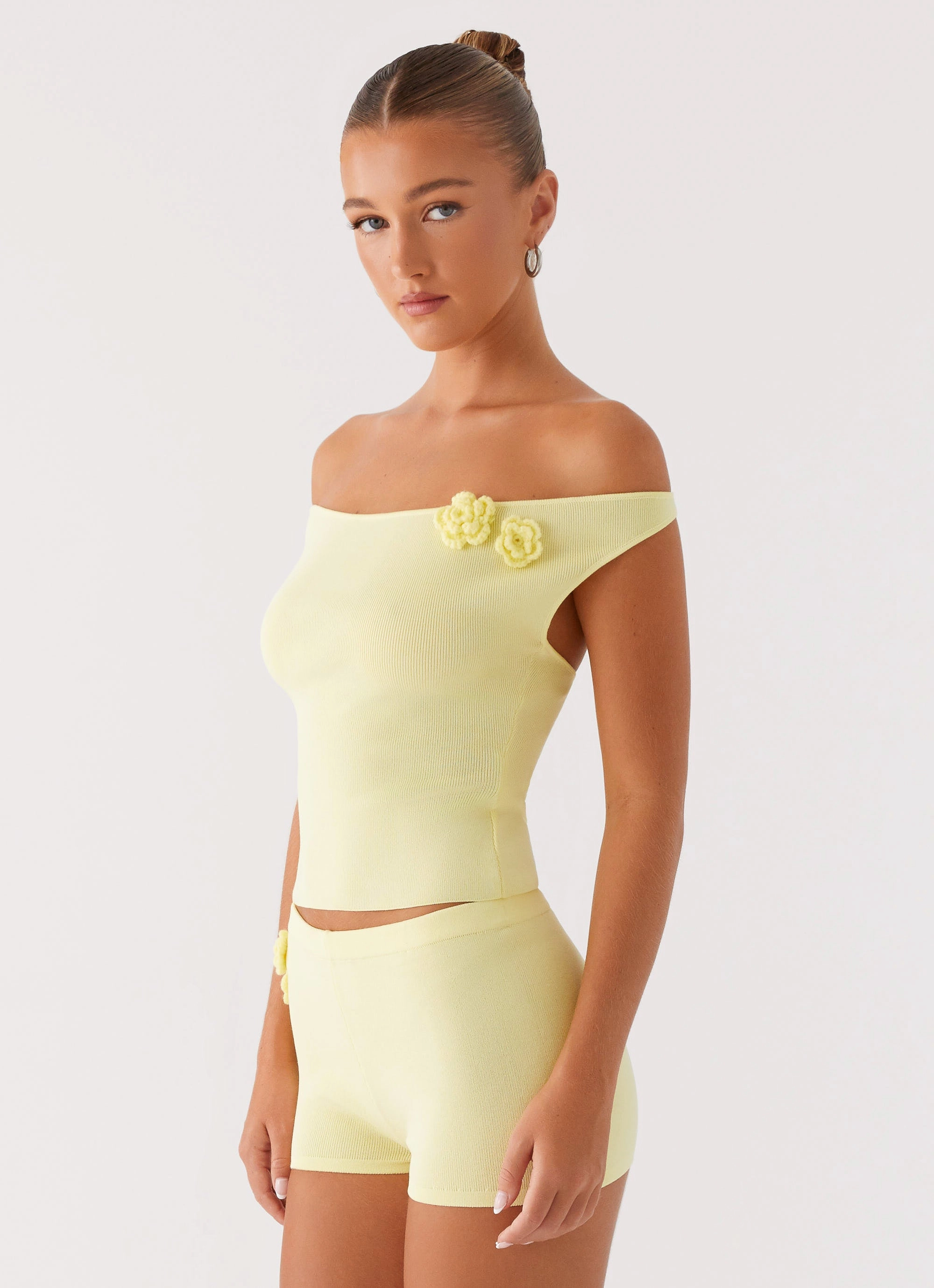 Aliah Knit Top - Yellow