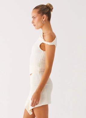 Alina Mini Dress - Ivory Alina Mini Dress - Ivory