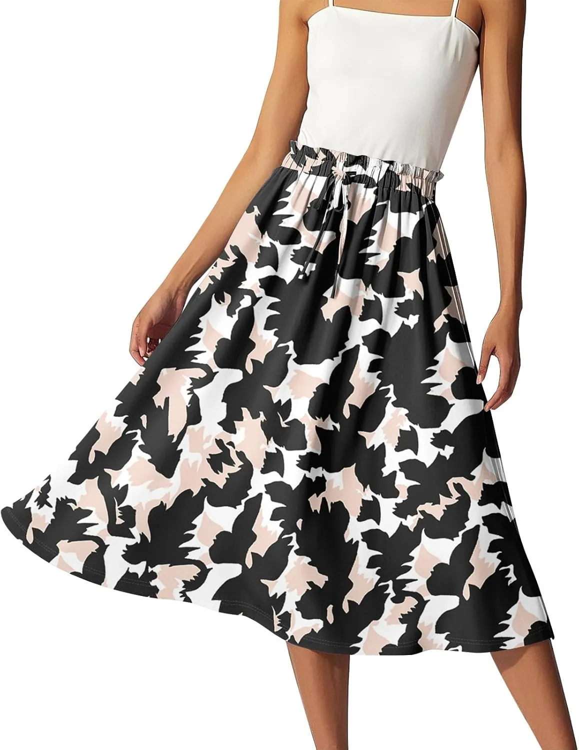 Aline Skirts for Women High Waist Flowy Maxi Skirt Long A-Line Skirt Boho Style