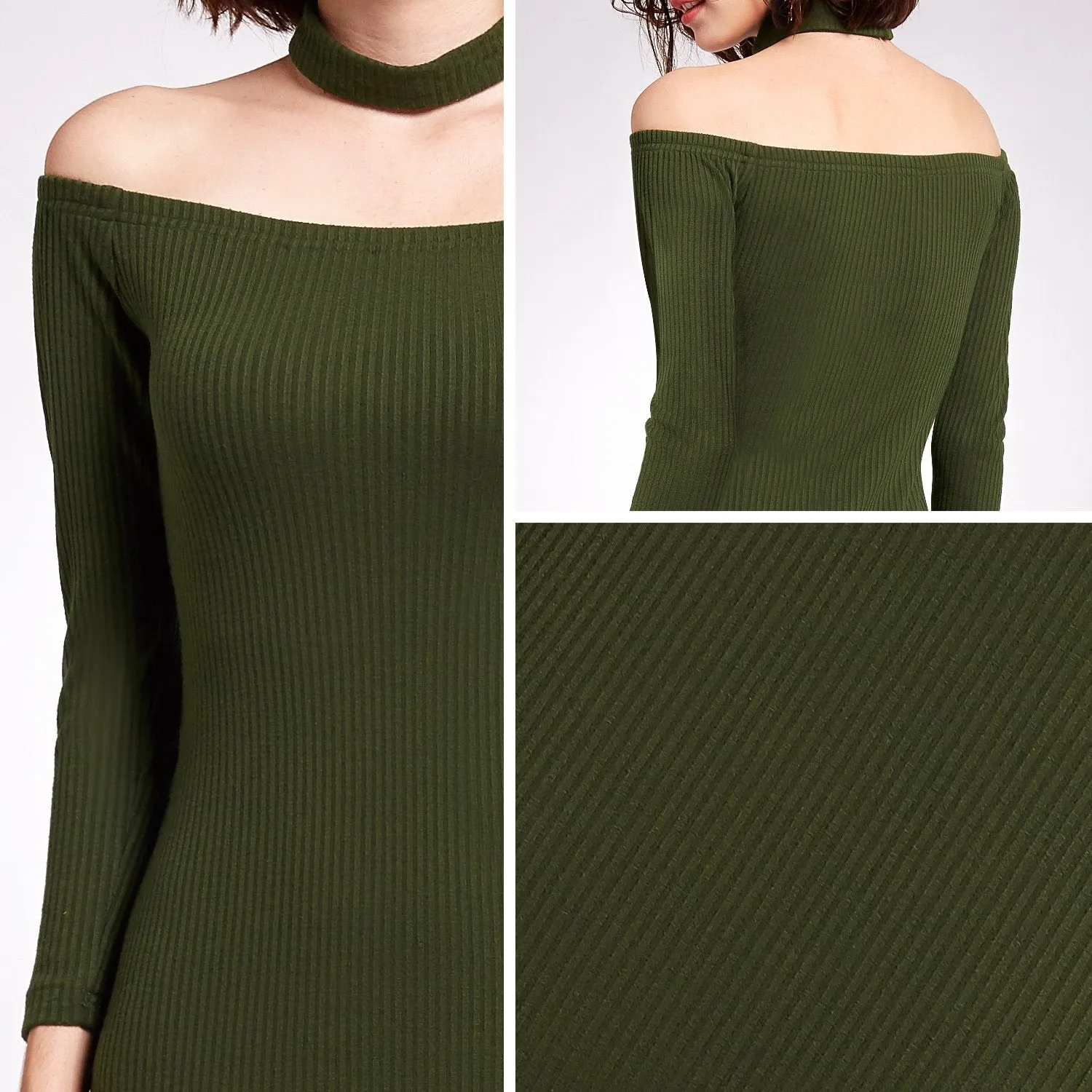 Alisapan Off Shoulder Long Sleeve Party Dress AS05927