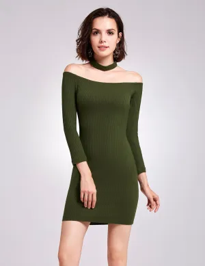 Alisapan Off Shoulder Long Sleeve Party Dress AS05927