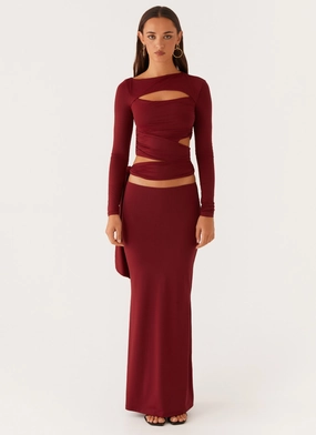 Alix Maxi Skirt - Mulberry Alix Maxi Skirt - Mulberry