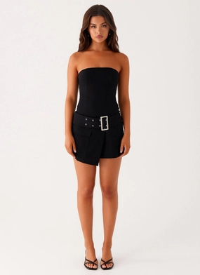 All For You Strapless Mini Dress - Black All For You Strapless Mini Dress - Black
